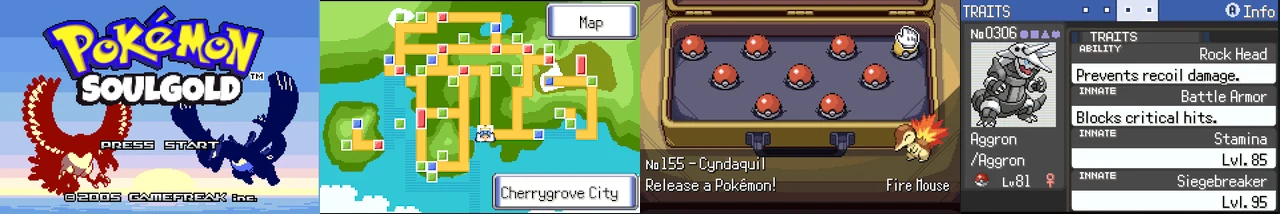 Pokemon SoulGold v1.1.1:封面与游戏配图