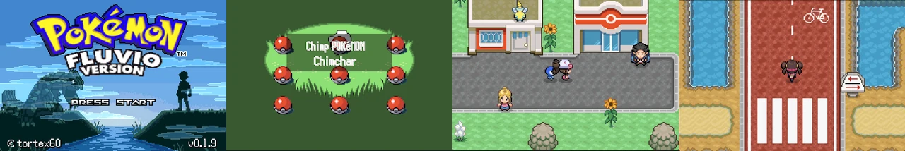 Pokemon Fluvio 0.1.9:封面与游戏配图