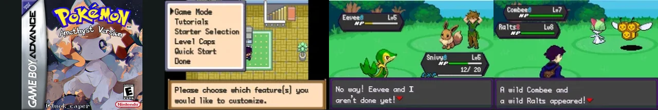 Pokemon Amethyst 1.3.0:封面与游戏配图