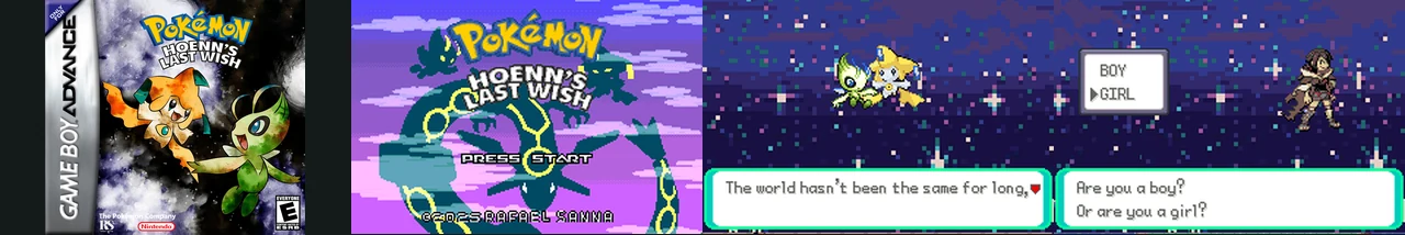 Pokemon Hoenn’s Last Wish 0.3.19:封面与游戏配图
