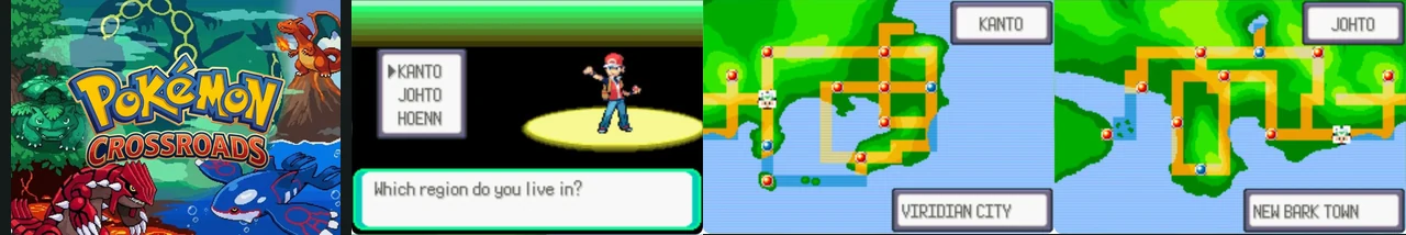 Pokemon Crossroads Beta 1.1:封面与游戏配图