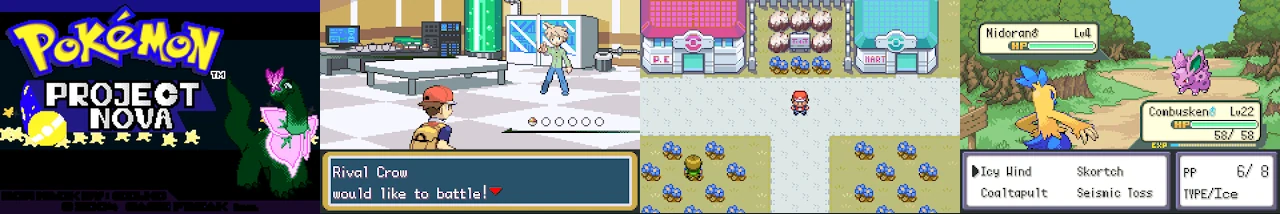 Pokemon Project Nova 2.0.1:封面与游戏配图