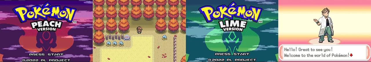 Pokemon Peach and Lime Demo 1.4:封面与游戏配图