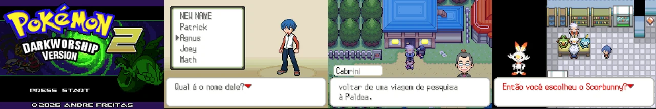 Pokemon Dark Worship 2 Beta 1:封面与游戏配图