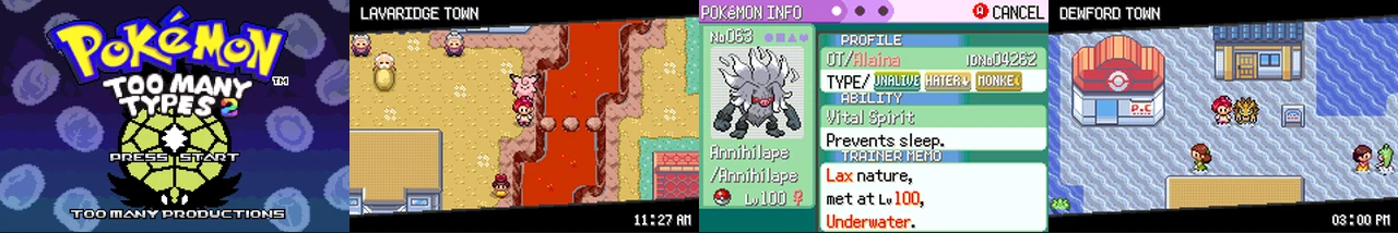 Pokemon Too Many Types 2 1.5.2:封面与游戏配图