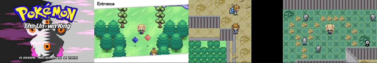 Pokemon The Unown King 1.0:封面与游戏配图