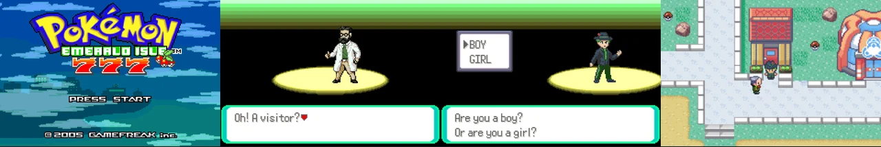 Pokemon Emerald Isle 0.90:封面与游戏配图