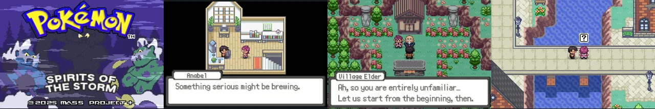 Pokemon Spirits of the Storm 1.0:封面与游戏配图