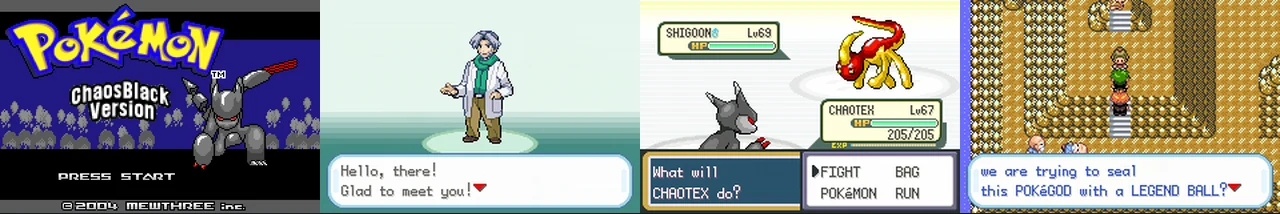 Pokemon Chaos Black: Recreated 2025-08-28:封面与游戏配图