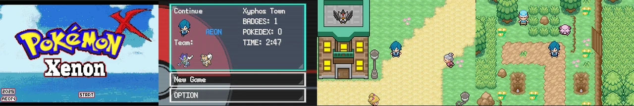 Pokemon Xenon Tech Demo:封面与游戏配图