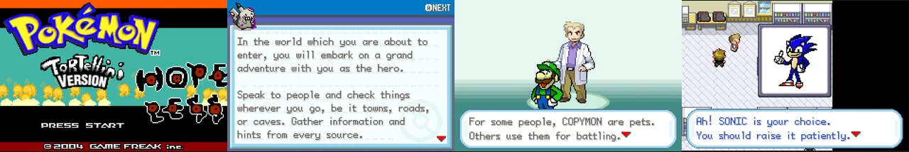 Pokemon Tortellini Demo 1.1.0:封面与游戏配图