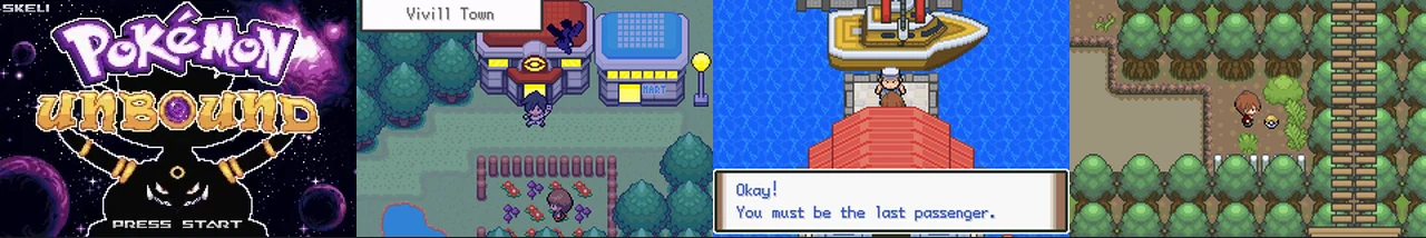 Pokemon Unbound 2.1.1.1:封面与游戏配图
